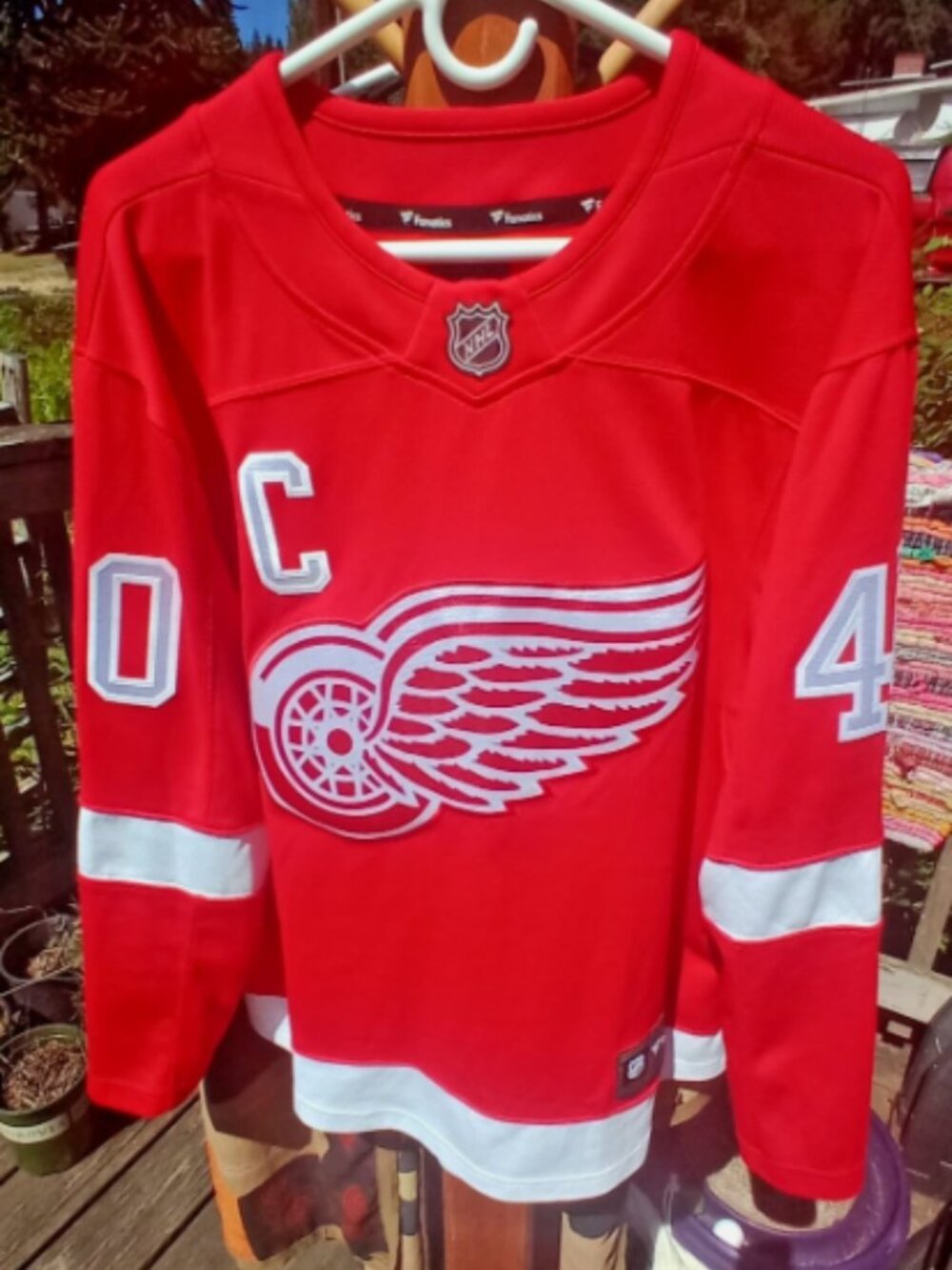 Fanatics Detroit Red Wings Henrik Zetterberg nhl hockey jersey(S)